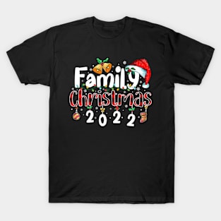 Family Christmas 2022 Merry Xmas Ball Light Garden Reindeer T-Shirt